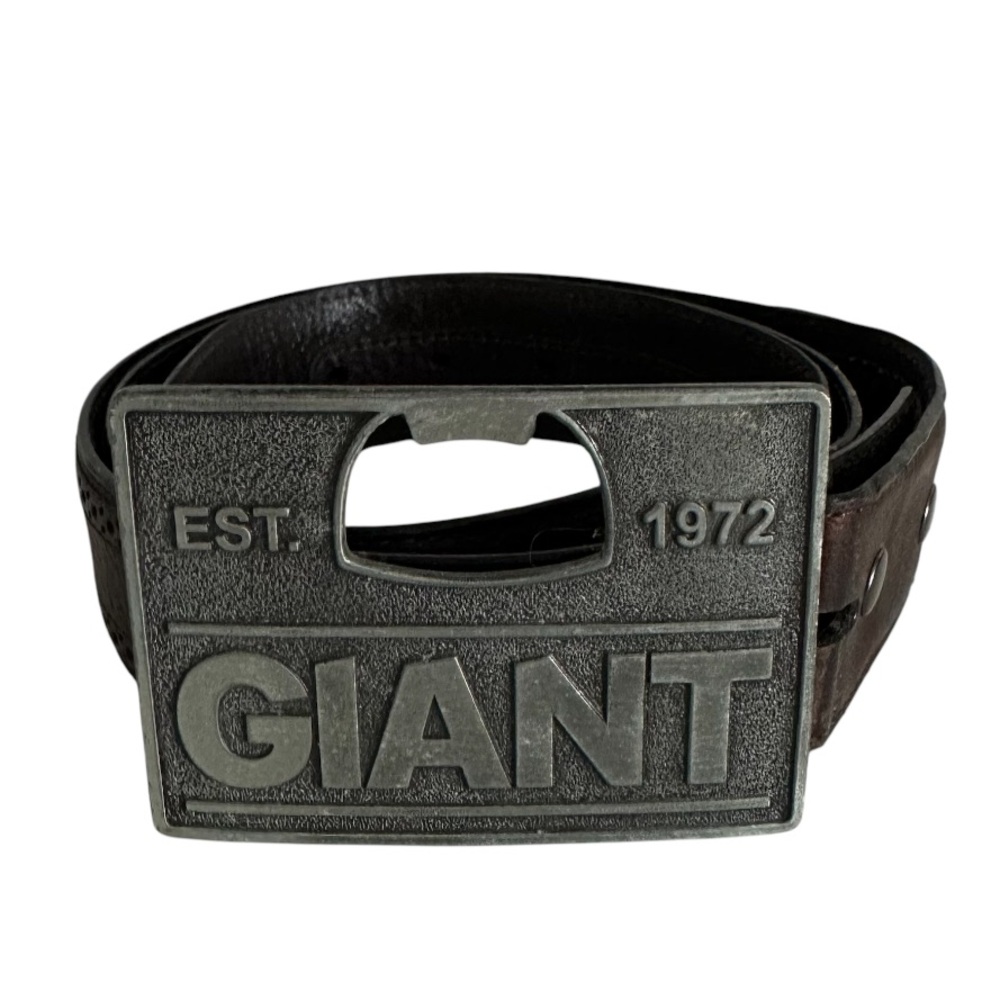 Ariat VTG Metal Giant Bicycle Bottle Opener Buckle and Leather Belt